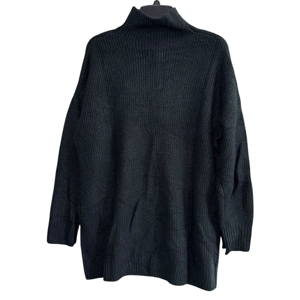 🔥3/$30 🔥 GAP Maternity Black Cowl Neck Sweater Size Large - Picture 2 of 7